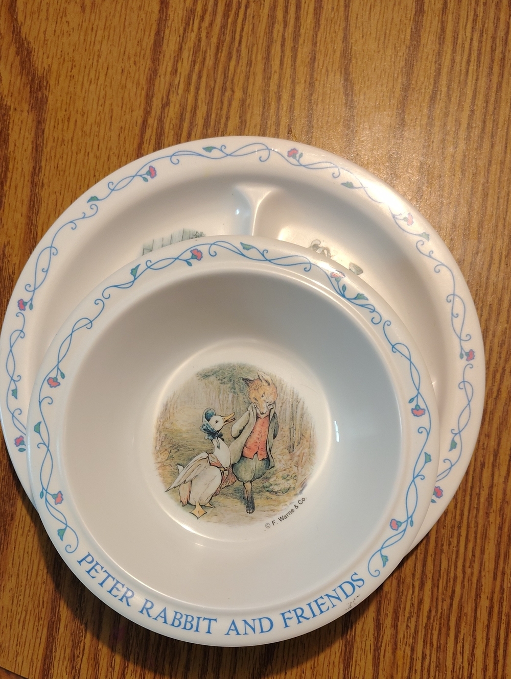 Peter Rabbit Plate/Bowl Set